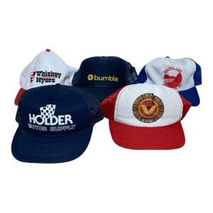 (025) Vintage Trucker-Snspback Hat Bundle of (5)